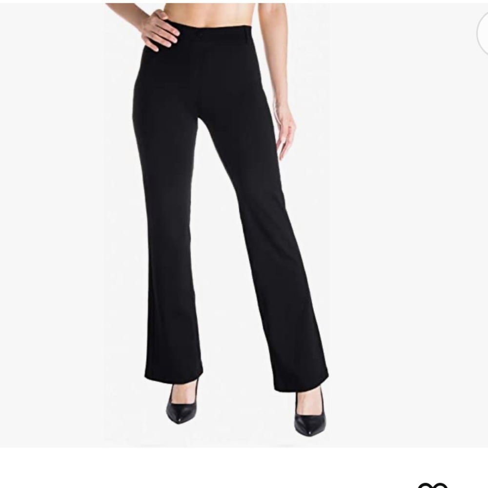 Yogipace black Women's xtra Tall Bootcut Dress Work Pants XL 37” inseam